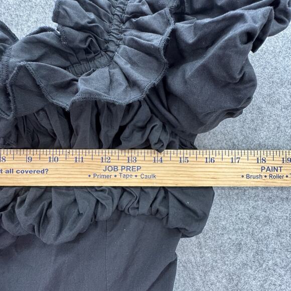 Love the Label Women Rosaline Mini Dress Size S Black Cotton Romantic Cottage - Picture 14 of 16